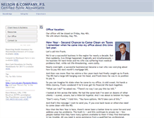 Tablet Screenshot of dnelsoncpas.com